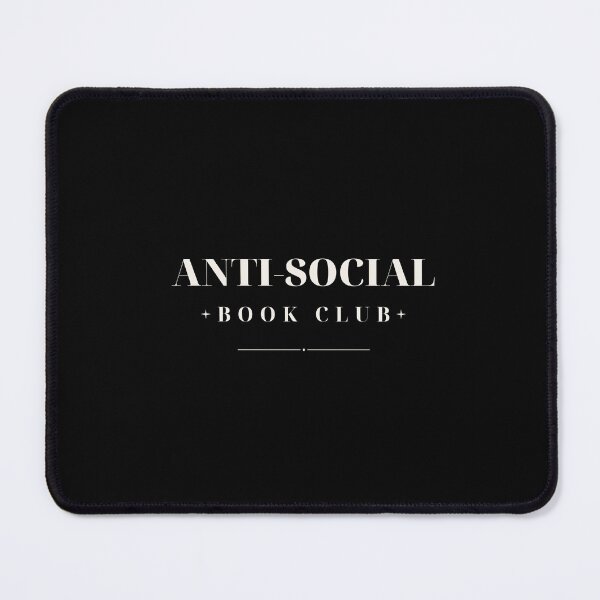 Item preview, Anti-Social Book Club — Funny Bookish Design (Cream) designed and sold by WellReadThreadz.