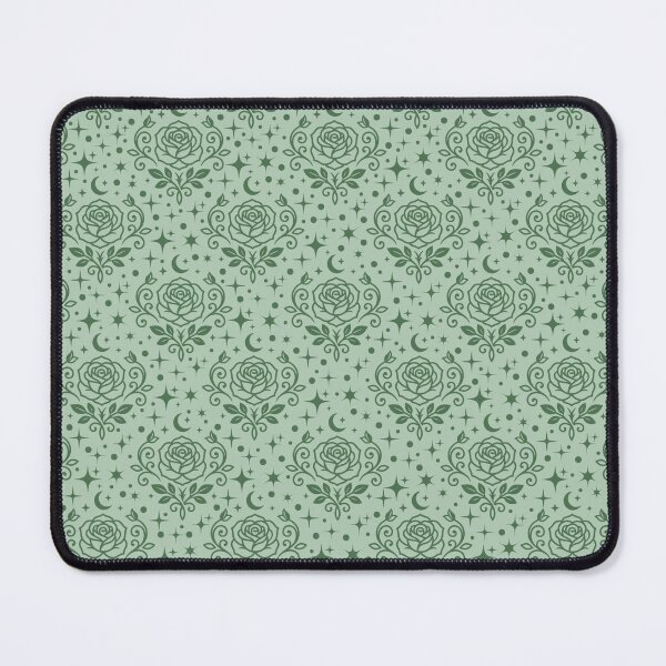Item preview, Green Roses, Stars & Dots on Light Green  designed and sold by KSimpson838.