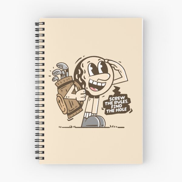 Item preview, Screw The Rules Find The Hole - Vintage Golf Ball Mascot designed and sold by adipra.