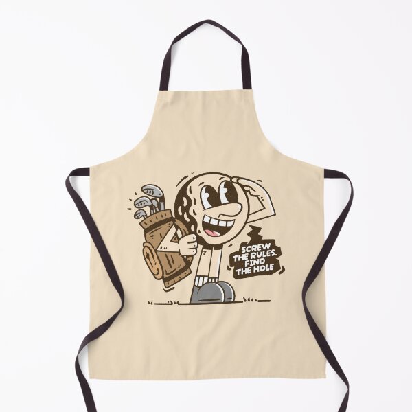 Item preview, Screw The Rules Find The Hole - Vintage Golf Ball Mascot designed and sold by adipra.