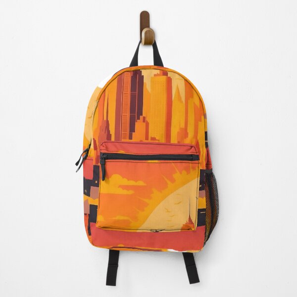 Item preview, Sunset Cityscape Silhouette Landscape Art designed and sold by Glitchart66.