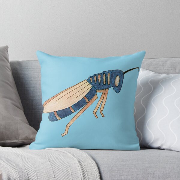 Item preview, Stylized Blue Fly Illustration  Hand Drawn Insect Art designed and sold by Ihor Ivanov.