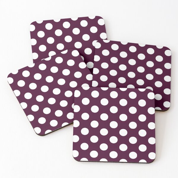 Item preview, Large plum and white polka dots designed and sold by Nolan6.