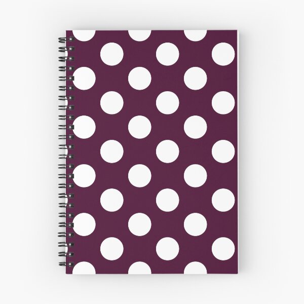 Item preview, Large plum and white polka dots designed and sold by Nolan6.