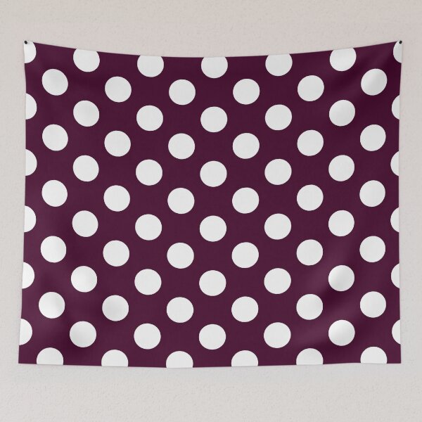 Item preview, Large plum and white polka dots designed and sold by Nolan6.