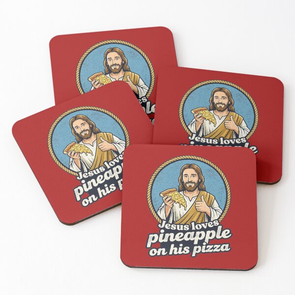 Item preview, Jesus Loves Pineapple on His Pizza designed and sold by FrozenFits.
