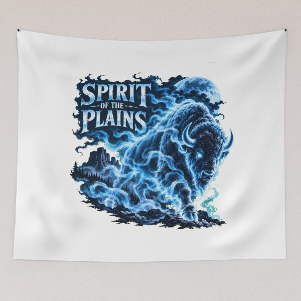 Item preview, Plains Spirit Electric Bison Fantasy Nature Lover designed and sold by chattsuede.