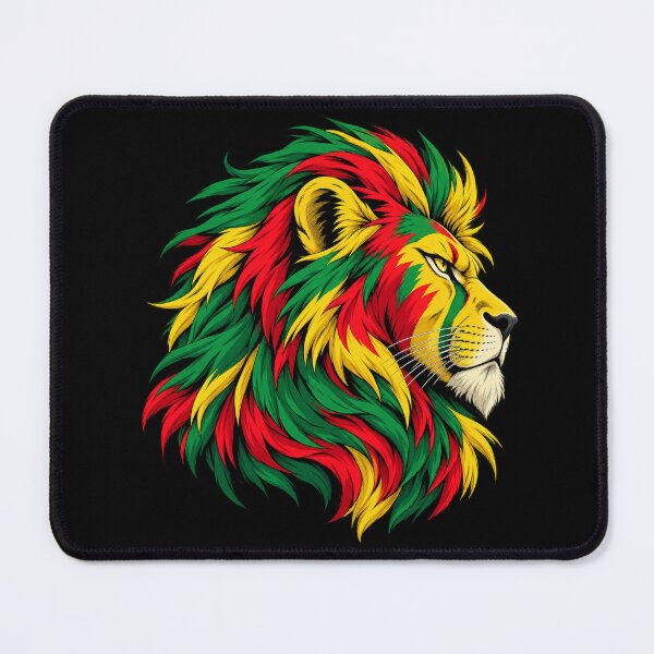 Item preview, Jamaican Lion Rastafari Reggae Green Yellow Red- PLUSHIWORLD designed and sold by PLUSHIWORLDtm.