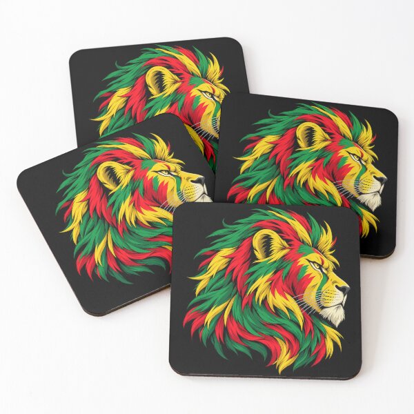 Item preview, Jamaican Lion Rastafari Reggae Green Yellow Red- PLUSHIWORLD designed and sold by PLUSHIWORLDtm.