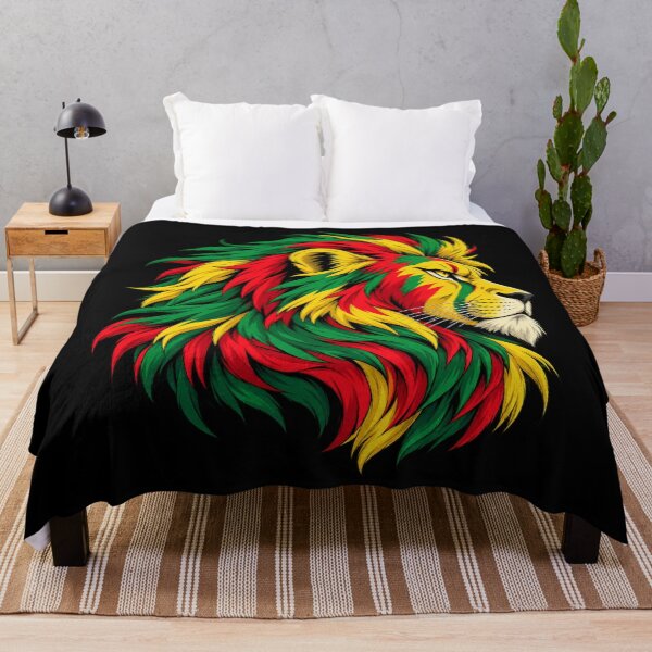 Item preview, Jamaican Lion Rastafari Reggae Green Yellow Red- PLUSHIWORLD designed and sold by PLUSHIWORLDtm.