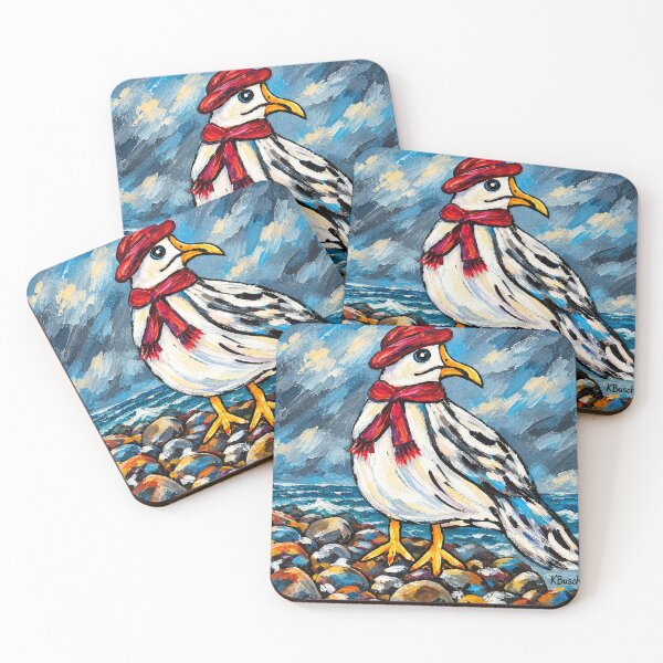 Artikelvorschau, Monsieur Seagull entworfen und verkauft von Soulfeast-Art by Kathleen Busch .