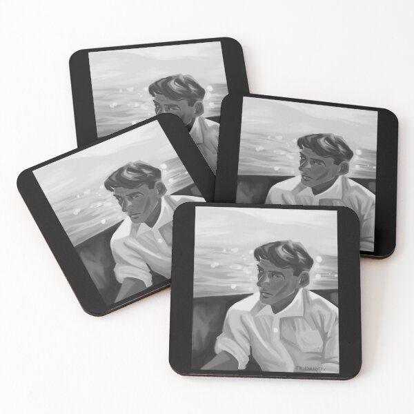 Item preview, Summer Forever Vintage Monochrome Ocean Cinematic Art designed and sold by Thebloomlabof.
