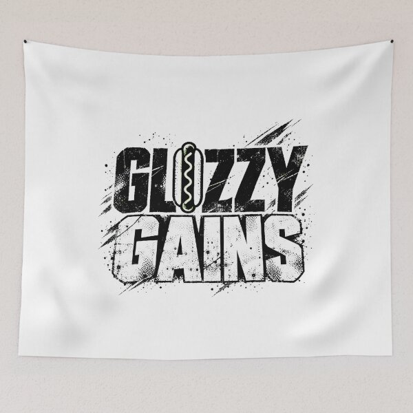 Item preview, Glozy Gains Hot Dog Grunge Gym Humor designed and sold by chattsuede.