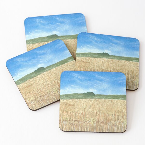 Item preview, Islay Barley Field Watercolour | Golden Beginning designed and sold by WhiskyArt.