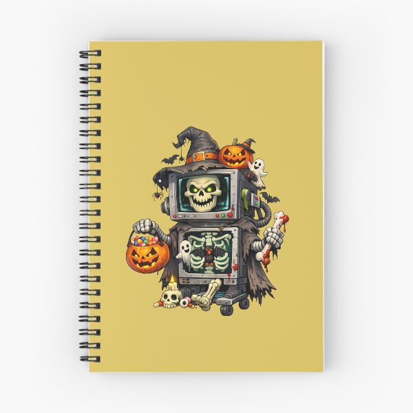 Item preview, Robot Esqueleto Halloween - Spooky Cyberpunk Skeleton Witch designed and sold by Funnygiftsstudio .