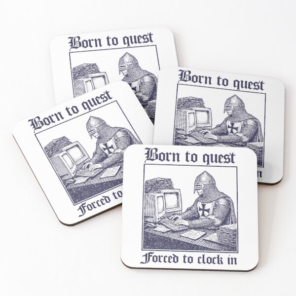 Item preview, Born to Quest forced to clock in  designed and sold by framiorville.
