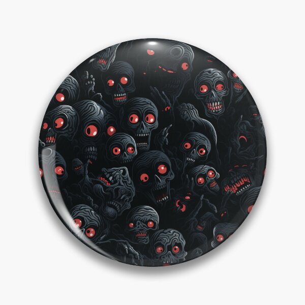 Item preview, Creepy Red Eyed Skull Repeat Pattern Dark Gothic Halloween Horror designed and sold by JRRTs.