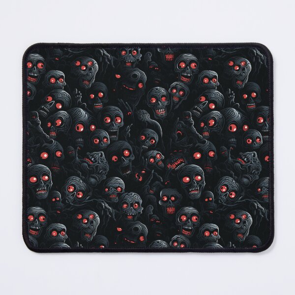 Item preview, Creepy Red Eyed Skull Repeat Pattern Dark Gothic Halloween Horror designed and sold by JRRTs.