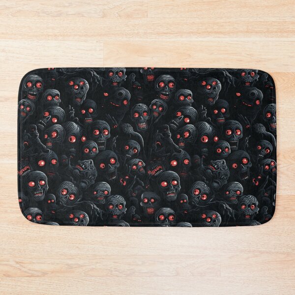 Item preview, Creepy Red Eyed Skull Repeat Pattern Dark Gothic Halloween Horror designed and sold by JRRTs.