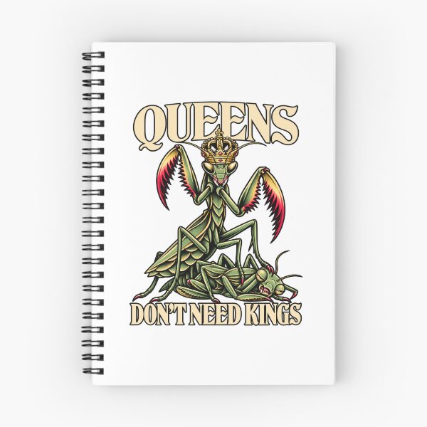 Item preview, Queens Don’t Need Kings – Retro Mantis Dark Humor Design designed and sold by Wild Pixel Studio.