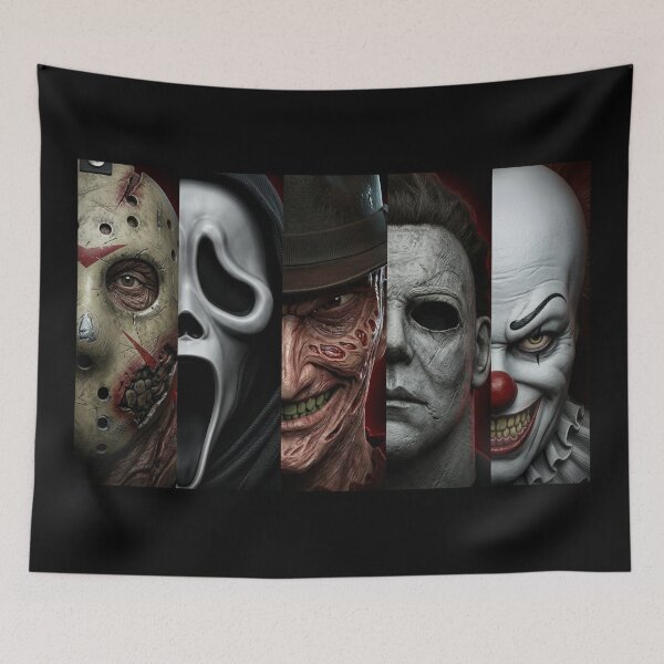 Item preview, Halloween Scream Serial Killers Michael Myers Scary Design Jumper Tee Shirt Mug Dress Pillow Throw designed and sold by Cool Robot Bro..