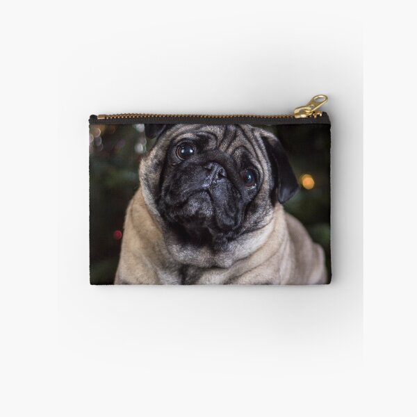 Item preview, Sweet Pug Puppy Merry Christmas designed and sold by VanGaldo.