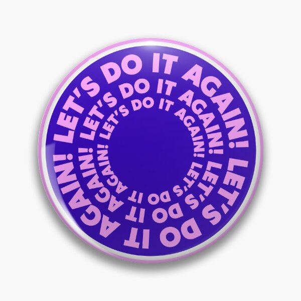 Item preview, Let's Do It Again Retro Circular Typographic designed and sold by PixellaneArt.