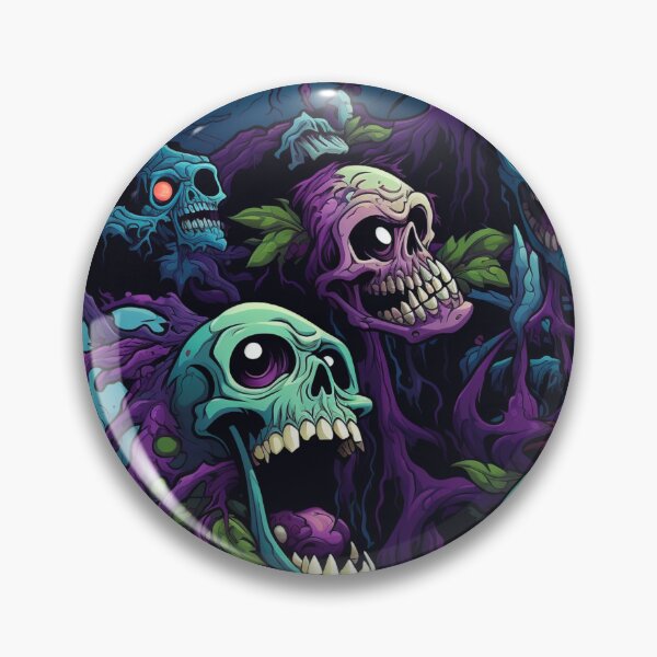 Item preview, Colorful Zombie Monster Repeat Pattern Creepy Halloween Horror Cartoon designed and sold by JRRTs.