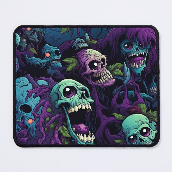 Item preview, Colorful Zombie Monster Repeat Pattern Creepy Halloween Horror Cartoon designed and sold by JRRTs.