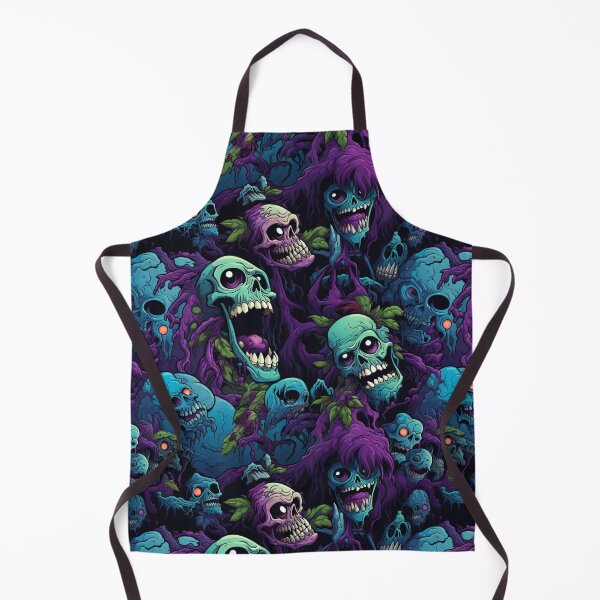 Item preview, Colorful Zombie Monster Repeat Pattern Creepy Halloween Horror Cartoon designed and sold by JRRTs.