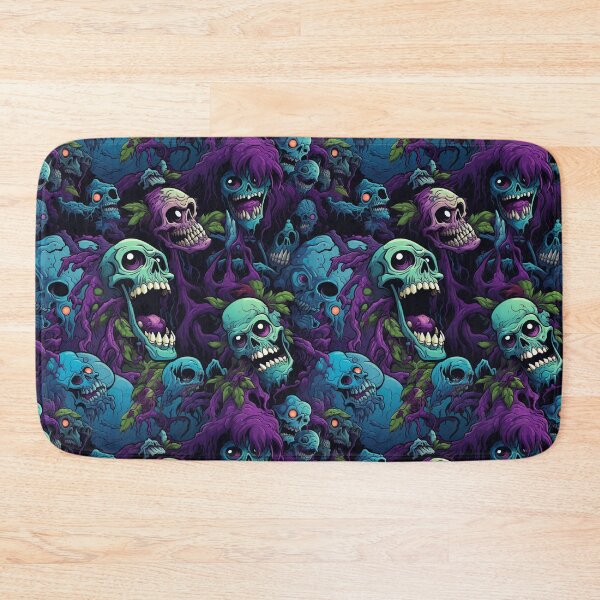 Item preview, Colorful Zombie Monster Repeat Pattern Creepy Halloween Horror Cartoon designed and sold by JRRTs.