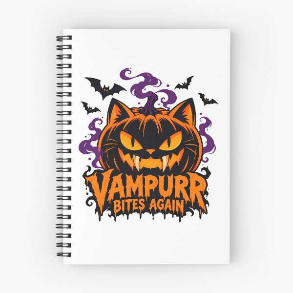 Item preview, Vampurr Cat Pumpkin Fangs Halloween Lovers designed and sold by chattsuede.