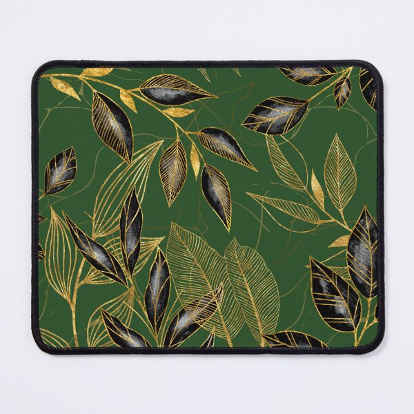 Item preview, Black and Gold Leaf Pattern designed and sold by TurquoiseBird.