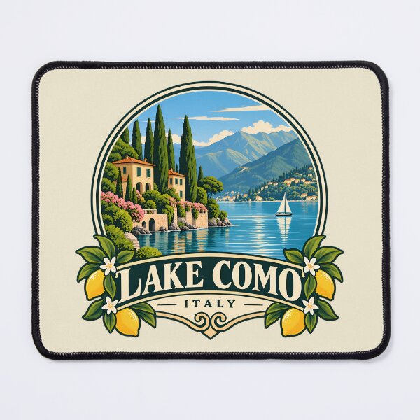 Item preview, Vintage Lake Como Italy designed and sold by Imaginationbeyond.