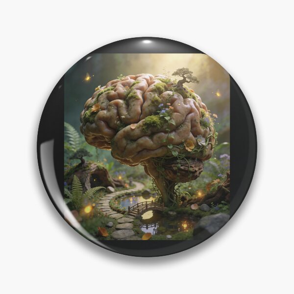 Item preview, Surreal Brain Garden Botanical Tree Concept Art designed and sold by OksArtStudio.