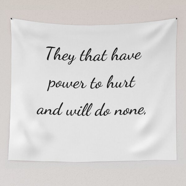 Item preview, “They that have power to hurt and will do none,” - handwriting black designed and sold by ariksworld.