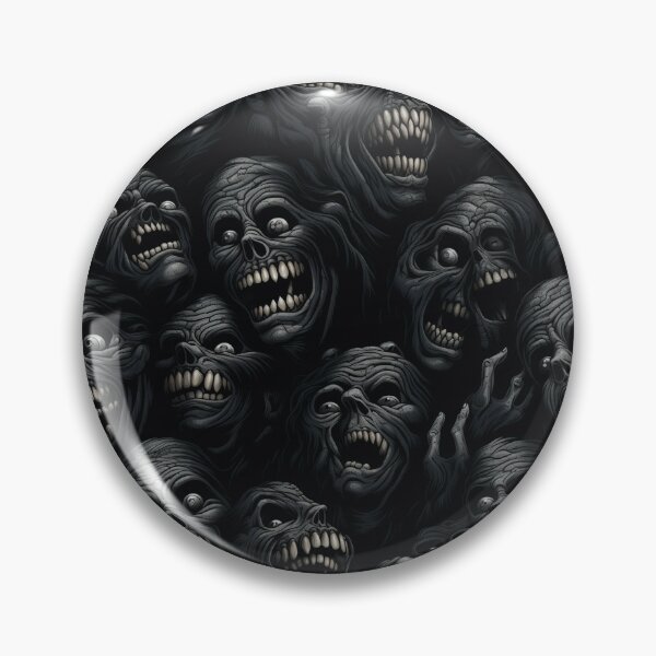 Item preview, Creepy Screaming Monster Faces Pattern Dark Gothic Halloween Horror designed and sold by JRRTs.