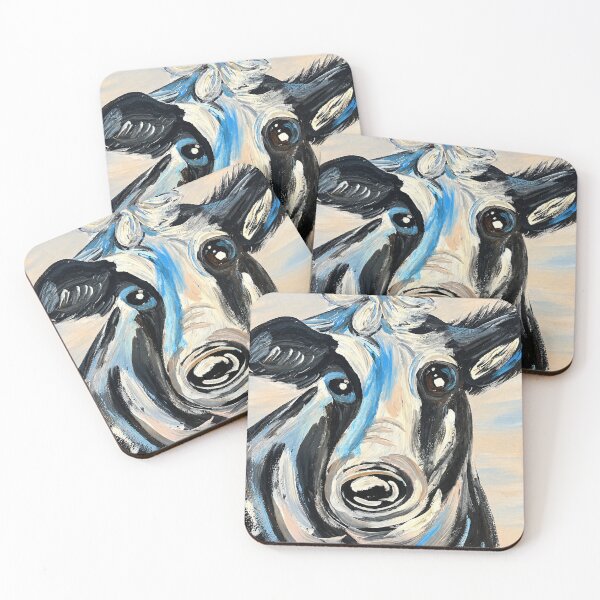 Item preview, Blue Cow  designed and sold by Soulfeast-Art by Kathleen Busch .