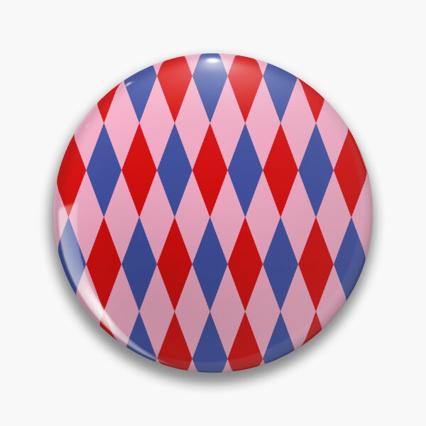 Item preview, Red Blue Pink Harlequin Diamonds Pattern   designed and sold by PatternTitan.