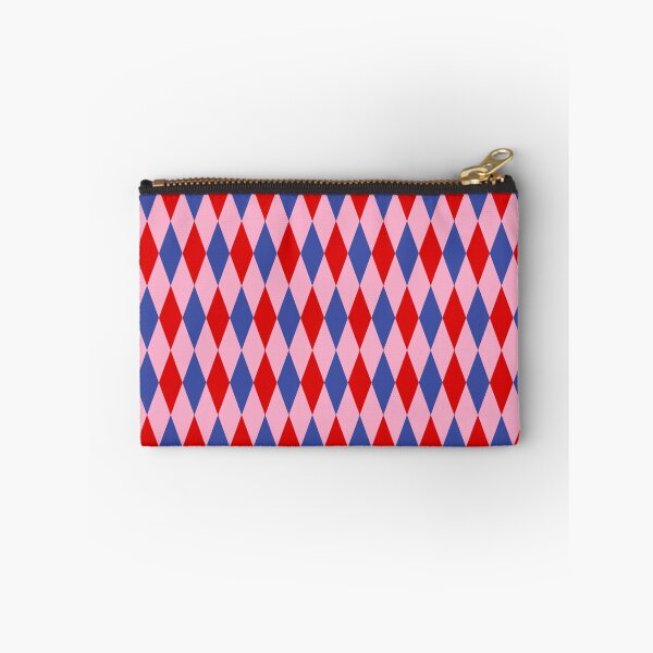Item preview, Red Blue Pink Harlequin Diamonds Pattern   designed and sold by PatternTitan.