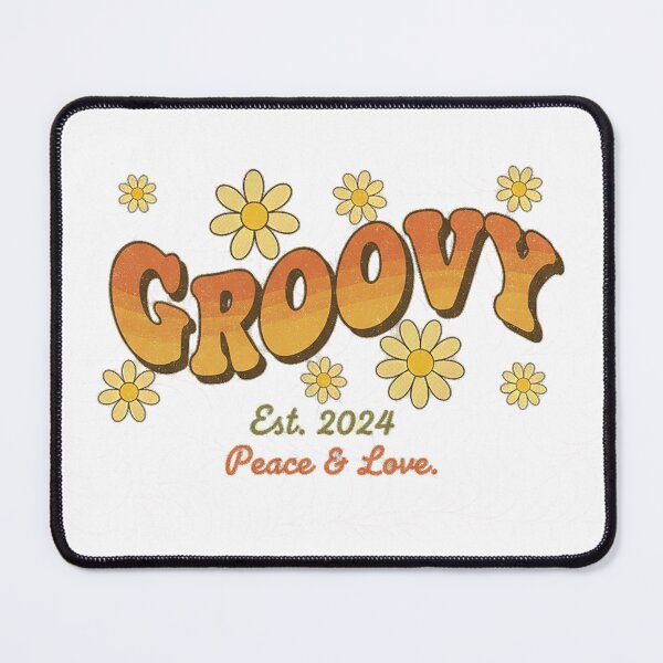 Item preview, Groovy Peace And Love Retro 70s Daisy Flower Typography Design designed and sold by cannsuh.