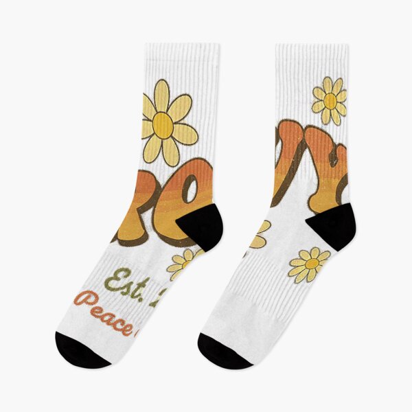 Item preview, Groovy Peace And Love Retro 70s Daisy Flower Typography Design designed and sold by cannsuh.