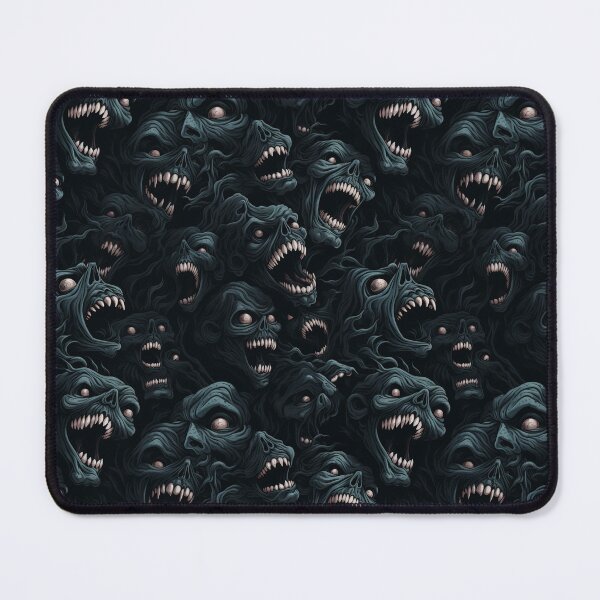 Item preview, Creepy Screaming Monster Faces Pattern Dark Gothic Halloween Horror designed and sold by JRRTs.
