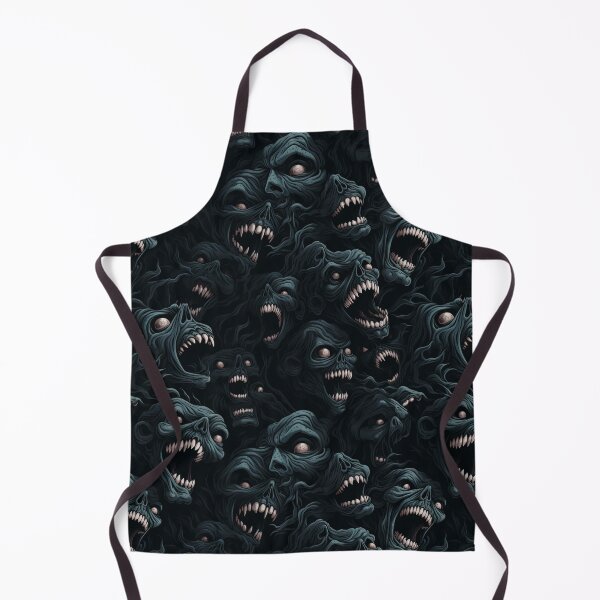 Item preview, Creepy Screaming Monster Faces Pattern Dark Gothic Halloween Horror designed and sold by JRRTs.