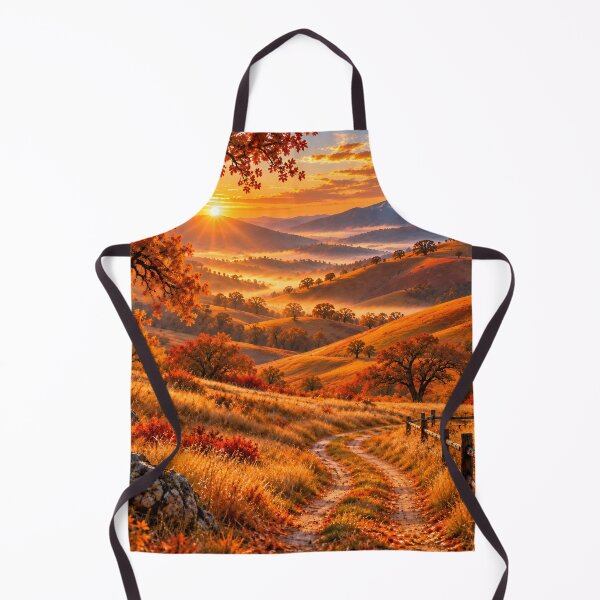 Item preview, Autumn Sunset Mountain Landscape Scenic Country Road Wall Art designed and sold by IRON SIREN.