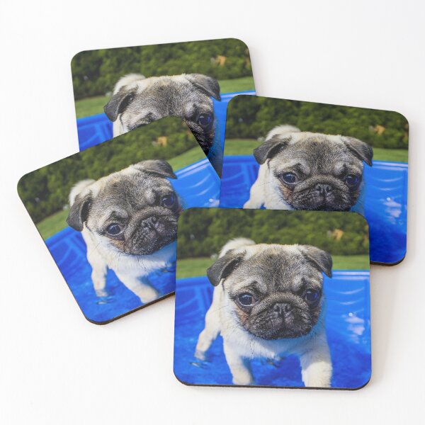 Item preview, Funny Pug Puppy Swimming In Pool designed and sold by VanGaldo.