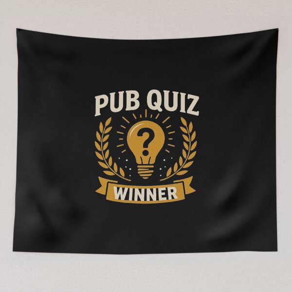 Artikelvorschau, Pub-Quiz-Gewinner, Quiz-Champion, Wissensliebhaber, Design. entworfen und verkauft von The-T-In-Retro.