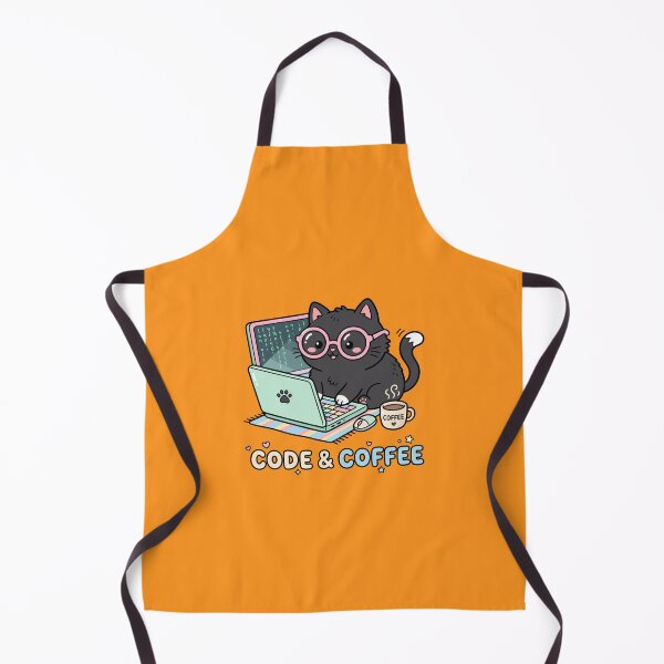 Item preview, Cute Kawaii Programmer Cat: Code & Coffee Graphic    designed and sold by Designart68.