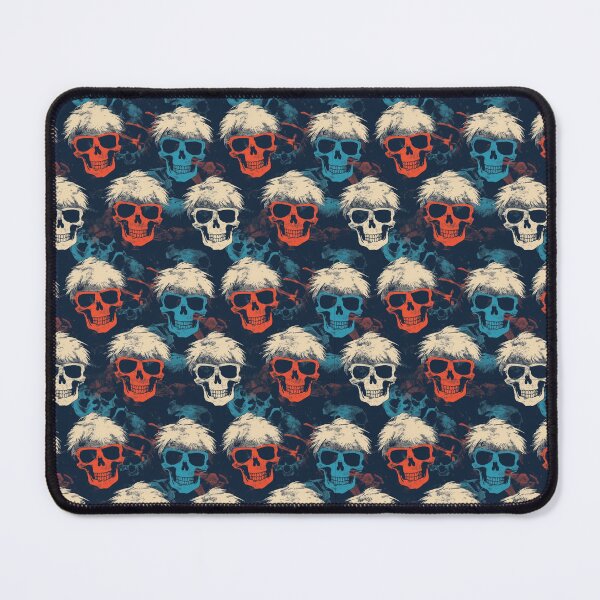 Item preview, Retro Pop Art Skull Repeat Pattern Colorful Gothic Halloween Skeleton designed and sold by JRRTs.
