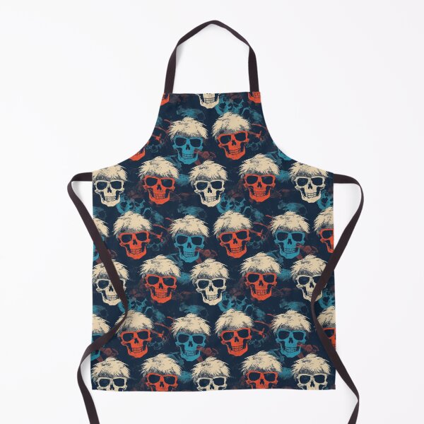 Item preview, Retro Pop Art Skull Repeat Pattern Colorful Gothic Halloween Skeleton designed and sold by JRRTs.